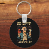 Porte-clés 6-7 7-6 George Washington Meme Funny 67 Design  (Recto)