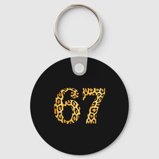 Porte-clés 6-7 Meme Leopard Cheetah Cool Six-seven (Recto)