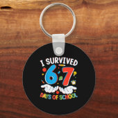 Porte-clés 6 7 Six Seven I Survived 100 Days Of School Studen (Recto)