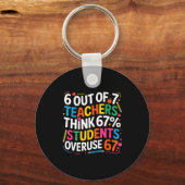 Porte-clés 6 Out Of 7 Teachers Think 67% Of Students Overuse (Recto)