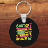 Porte-clés 6 Out Of 7 Teachers Think 67% Of Students Overuse  (Recto)