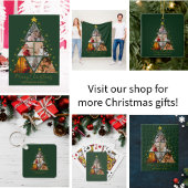 Porte-clés 6 Photo en forme d'arbre Cadeau de Noël pour elle