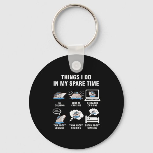 Porte-clés 6 Things I Do In My Spare Time - Cruising Lovers (Recto)