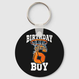 Porte-clés 6e anniversaire Basketball Boy 6 ans Basketball
