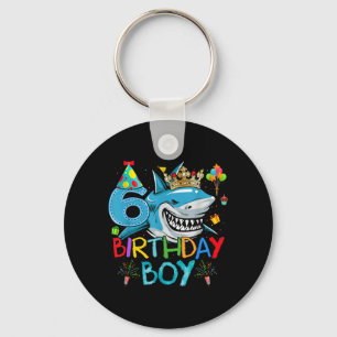 Porte-clés 6ème fête sur le thème de l'océan 6 ans pour garço