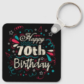Porte-clés 70e anniversaire décoratif (Dos)