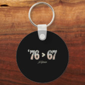 Porte-clés 76 67 Thomas Jefferson Six Sept 6 7 Mème Gen Alph (Recto)