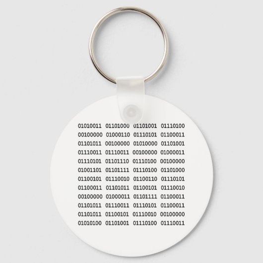Porte-clés 7 mots binaires sales (Recto)
