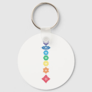 Porte-clés 7 Sept Chakras Énergie