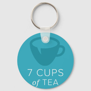 Porte-clés 7 tasses de porte - clé de thé