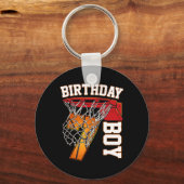 Porte-clés 7e anniversaire Boy Basketball 7 ans Thème Playe (Recto)