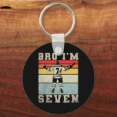 Porte-clés 7th Birthday Ice Hockey Boy 7 Year Old Hockey Play (Recto)