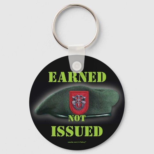 Porte-clés 7th special forces green berets vets Keychain (Recto)