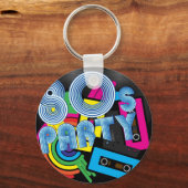 Porte-clés 80 Retro Party (Recto)