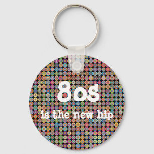 Porte-clés 80's Funky élégant Sophisticated Fancy Motif