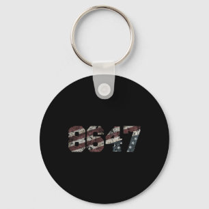 Porte-clés 8647 Style Drapeau Distressé