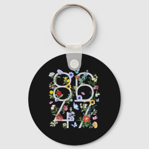 Porte-clés 8647 Subtle Anti Trump 86 47 Floral Boho Style 1