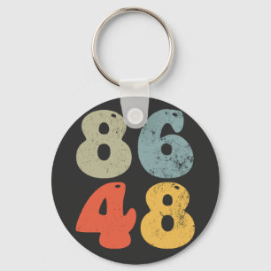 Porte-clés 86 47 Anti Trump 8648 Élection rétro Vintage 2028