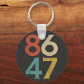 Porte-clés 86 47 Trump Cool rétro anti-Trump (Recto)