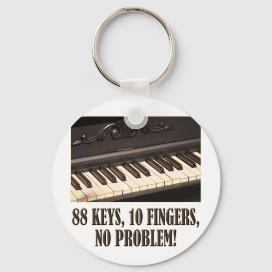 Porte-clés 88 Keys, 10 Fingers, No Problem! (Recto)