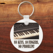 Porte-clés 88 Keys, 10 Fingers, No Problem! (Recto)