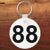 Porte-clés 88 - nombre quatre-vingt-huit (Recto)