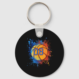 Porte-clés 8 Ans 8e Anniversaire Basketball Cadeau Pour Garço