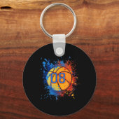 Porte-clés 8 Ans 8e Anniversaire Basketball Cadeau Pour Garço (Recto)