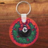 Porte-clés 8 Balle Noël Roue (Recto)