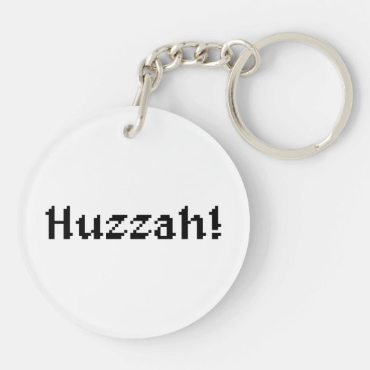 Porte-clés 8 Bits Huzzah ! (Dos)