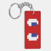 Porte-clés 8 bits Pixel Manga Eyes (Devant gauche)