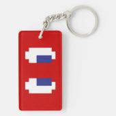 Porte-clés 8 bits Pixel Manga Eyes (Dos)