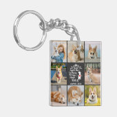 Porte-clés 8 Photo Collage Animaux de compagnie Chien Perte S
