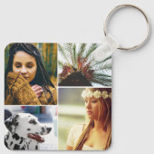 Porte-clés 8 Photo Porte - clé à double face métallique arron (Dos)