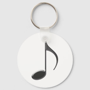 Porte-clés 8th Music Note Black