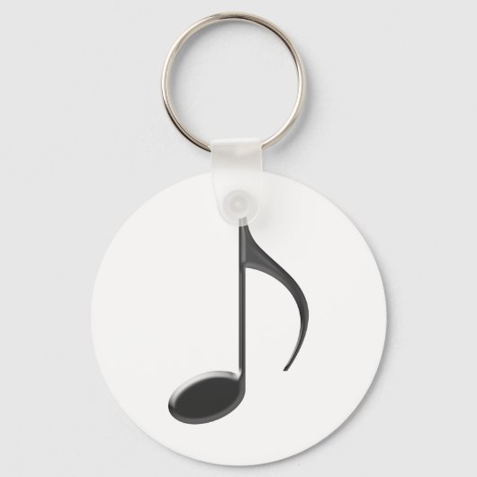 Porte-clés 8th Music Note Black (Recto)