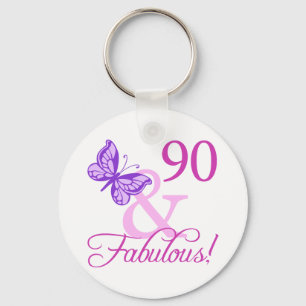 Porte-clés 90 Et Cadeaux Fabuleux Anniversaires (Plum)