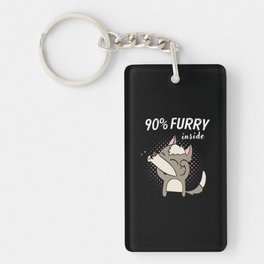 Porte-clés 90% Furry Fursona Furries Fandom Fursuit (Devant)