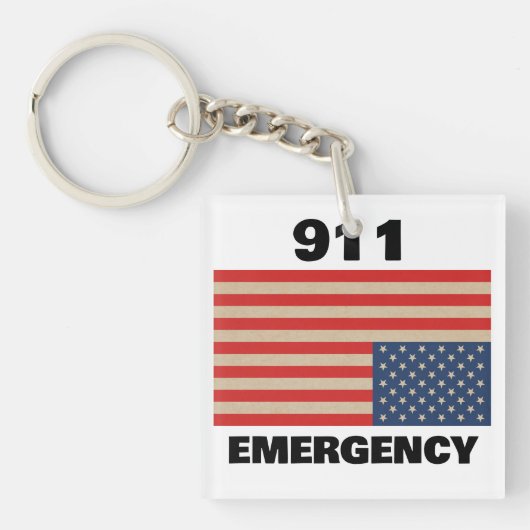Porte-clés 911 Emergency Keychain (Devant)