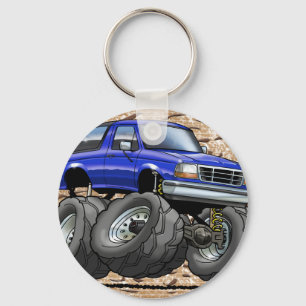 Porte-clés 92-96 bleu Bronco