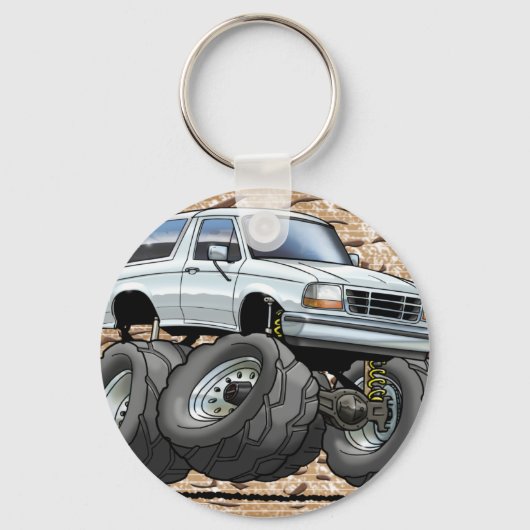 Porte-clés 92-96 Bronco blanc (Recto)