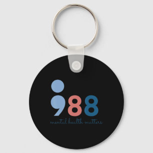 Porte-clés 988 Problèmes de santé mentale Prévention du suici