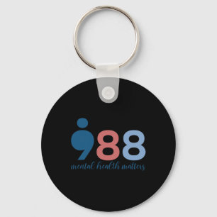 Porte-clés 988 Problèmes de santé mentale Prévention du suici