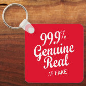 Porte-clés 99.9% Genuine Real .1% Fake (Recto)