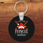 Porte-clés 99 I Am The Fiancee Reindeer Christmas Family Uni- (Recto)