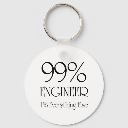 Porte-clés 99 % ingénieur (Recto)