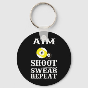 Porte-clés 9 Bal 8 Bal Tir Tir Sweat Répéter Billiards