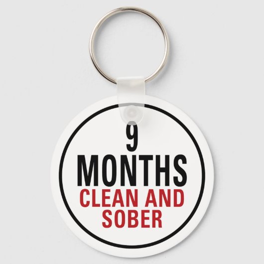 Porte-clés 9 mois de propreté et de sérénité (Recto)
