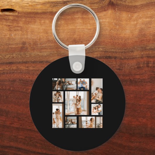 Porte-clés 9 Photo Collage Template (Recto)