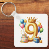 Porte-clés 9e anniversaire doré (Recto)